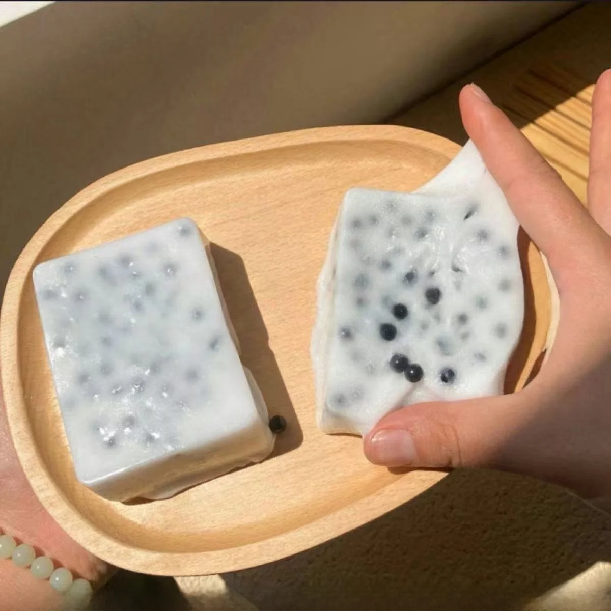 Novo taba squshy macio pegajoso engraçado squeeze brinquedo espinha bloco para crianças adultos ocd brinquedo sensorial ansiedade alívio relaxamento presente