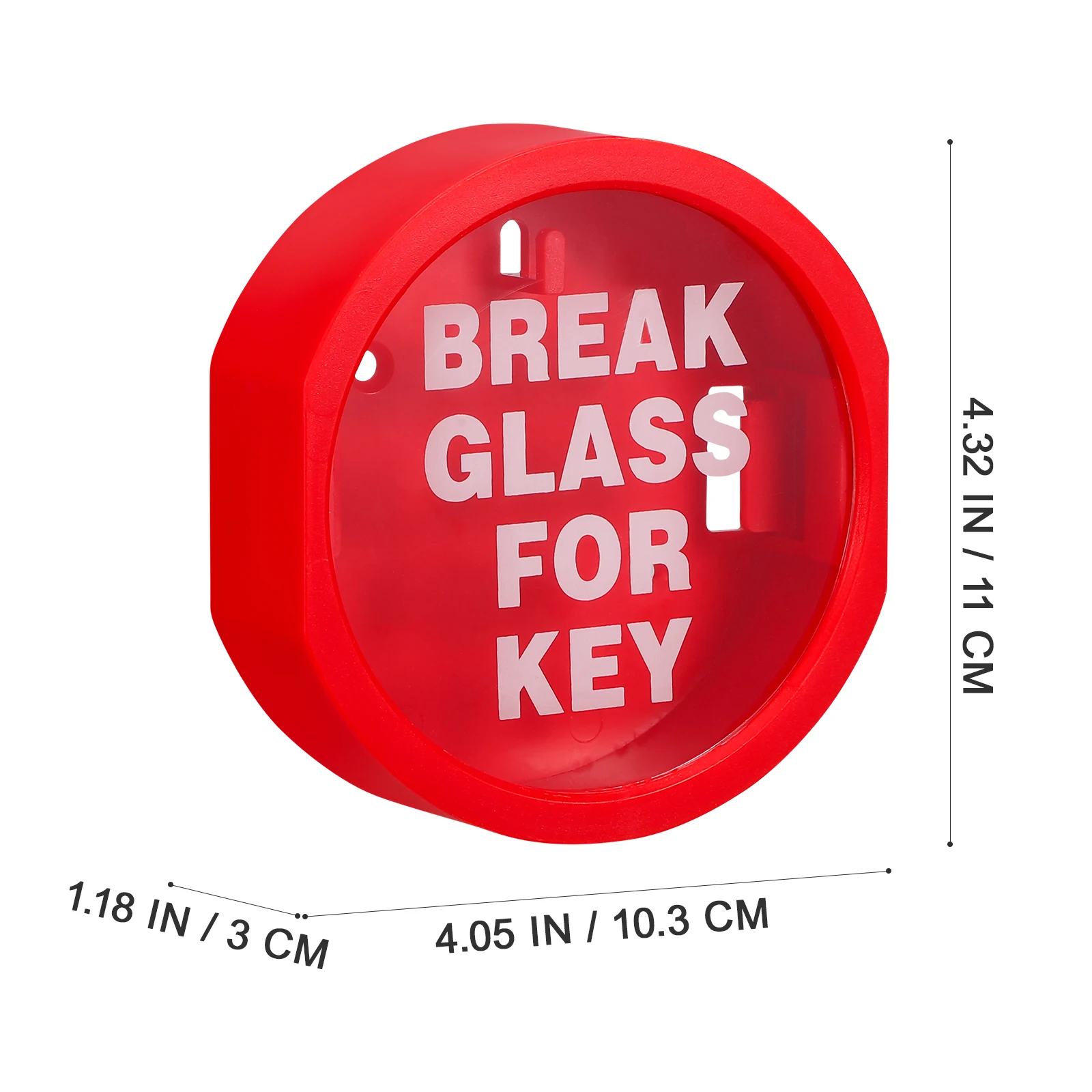 Emergency Break Key Box Wall Mounted Fire Safety Lock Box for Keys Outdoor Glass Break Storage Hazardous Goods Escape