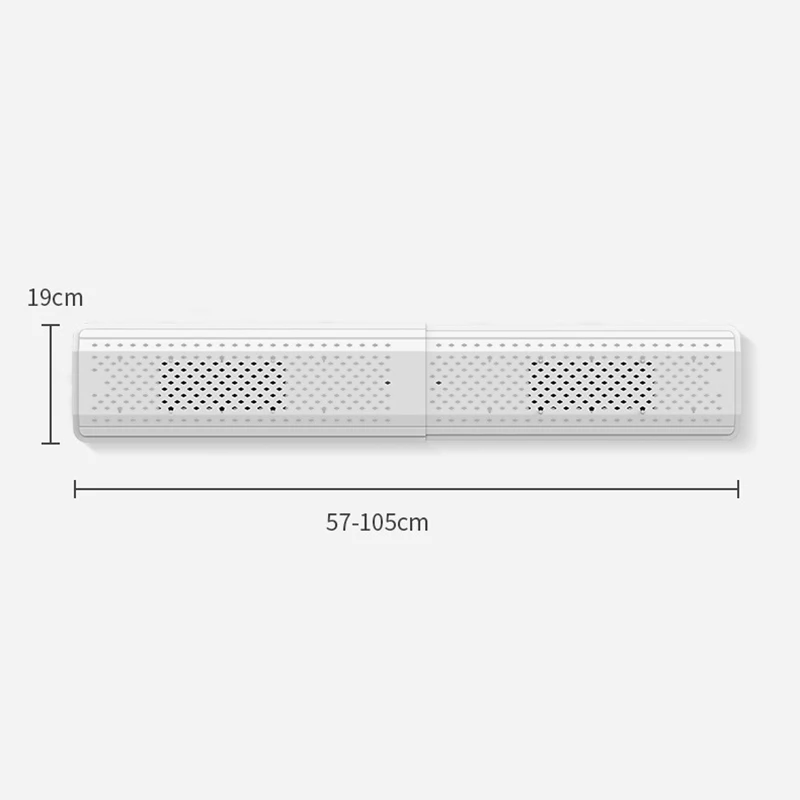 Air Conditioner Cover Windshield Air Conditioning Deflector Baffle Shield Wind Guide Anti-Wind Shield No Filter