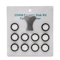 11Pcs Mist Maker Maintenance Kit, Ceramic Disk Ceramic Disk Key Replacement Parts Kits for Fog Machine