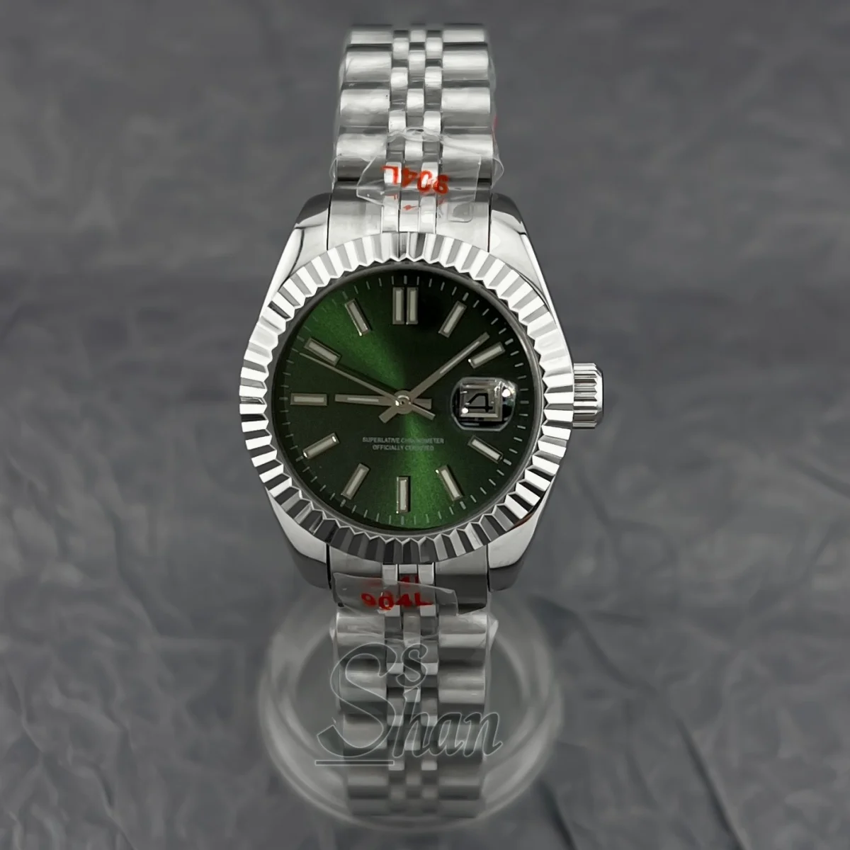 

Ladies' fashion 31MM NH05 automatic mechanical watch sapphire glass date window stainless steel waterproof luminous dial watch