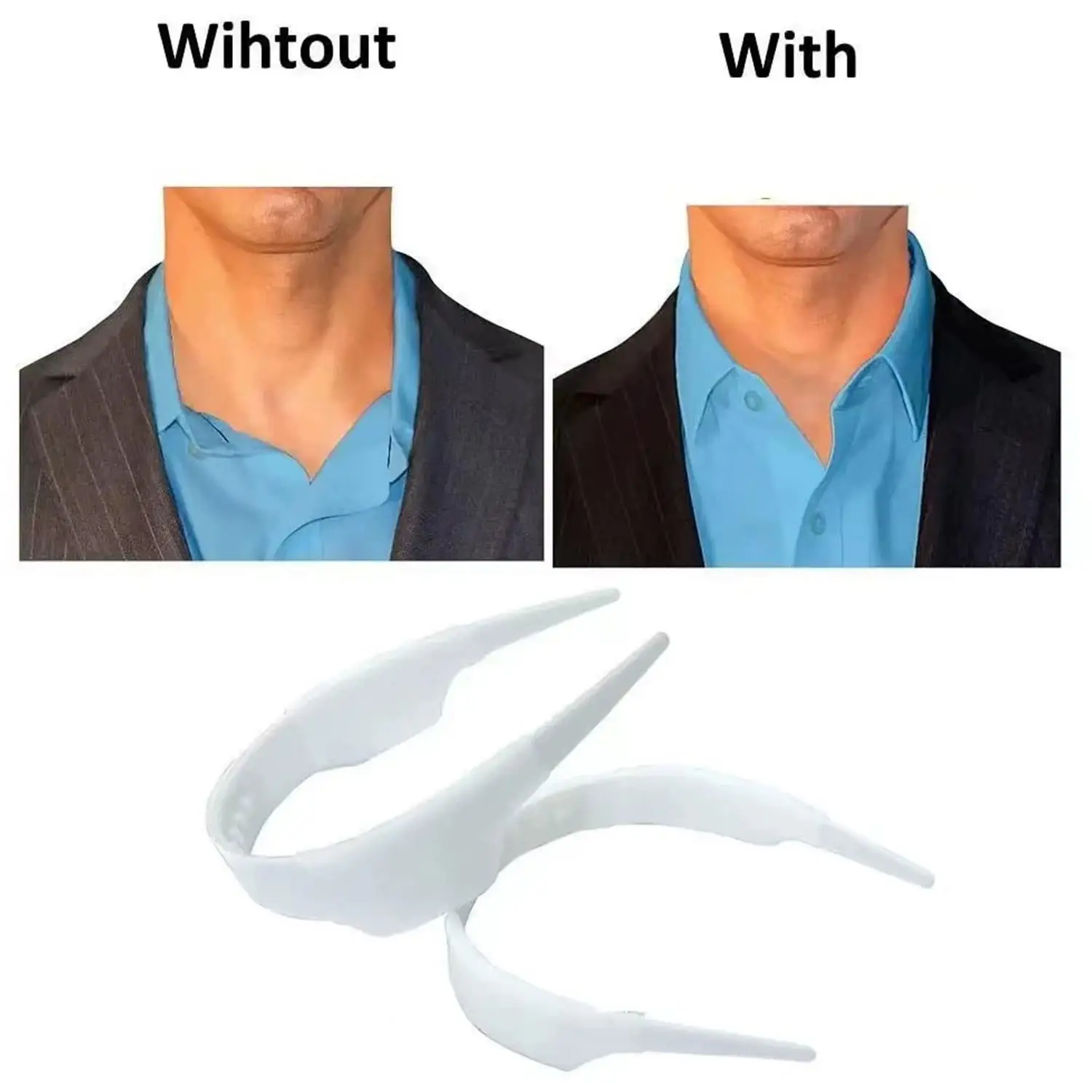 1 قطعة قميص الوقوف طوق تشكيل قميص مكافحة لفة قميص طوق دعم تشكيل طوق تحديد طوق البقاء الملابس والاكسسوارات