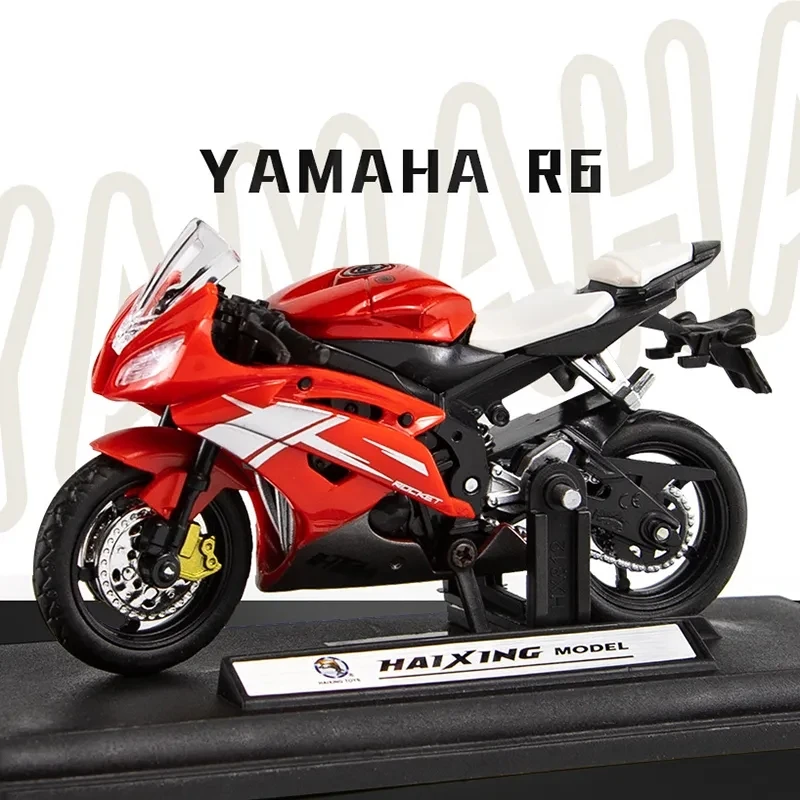 

1:18 Scale Yamaha R6 Alloy Scooter Sport Bike Figurines Diecasts Kids Toy Motorcycle Racing Model Replicas Collect Gift for Boys