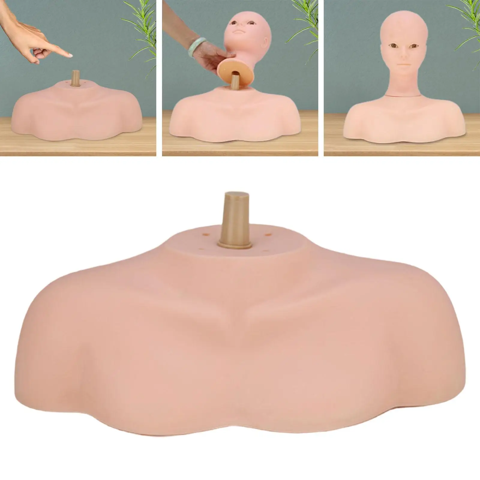 Modello a spalla, supporto per testa di manichino leggero professionale creativo stabile supporto per parrucca supporto per testa per parrucca per la casa