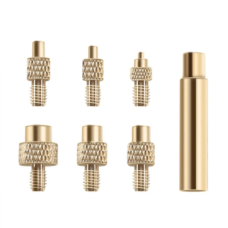 

Heat Set Insert Soldering Iron Tip Head M2 M2.5 M3 M4 M5 M6 Hot Melt Insets Nut Brass Embedded Thread Insertion Kit For Plastic