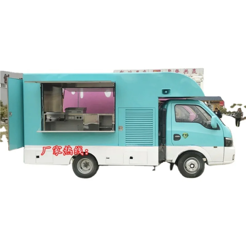 custom.Drink Truck Mobile Vending Snack Truck Fast Food Outdoor Stall Truck