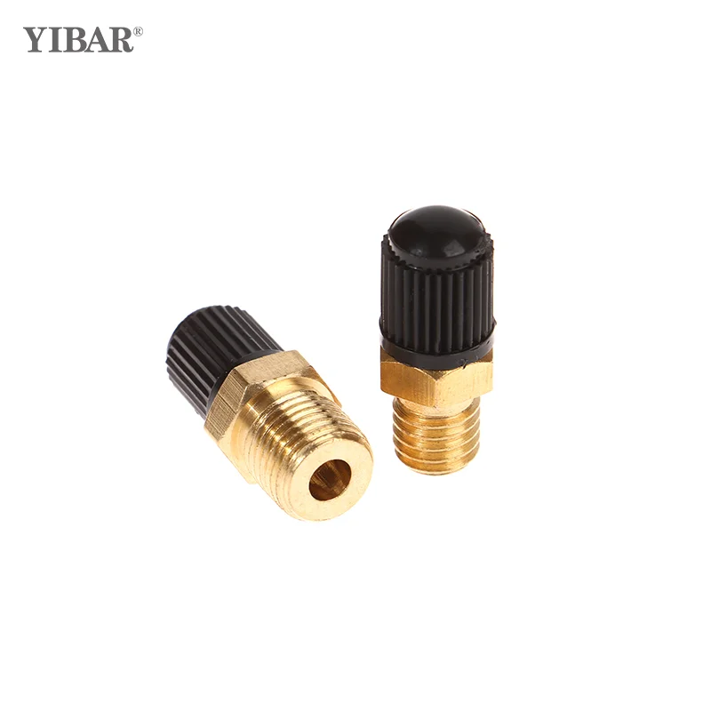 1PC DIY Accessories Air Compressor Tank Fill Valve Hexagonal Brass Tank Fill Valve M8/M10 Threaded Valve Core