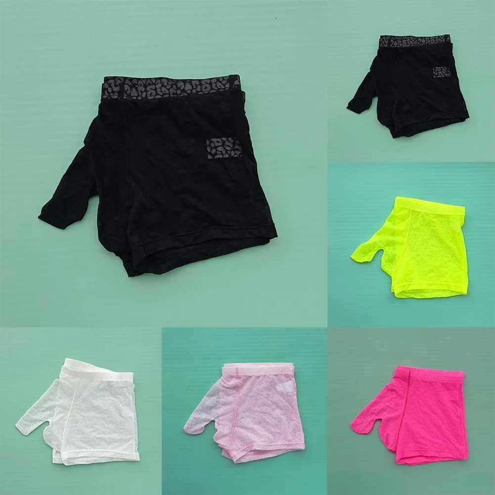 Mens Sexy Trunks Ice Silk Underwear Ultra-thin Elephant Nose Briefs Lace Jacquard Weave Shorts Panties Low Rise Underpants