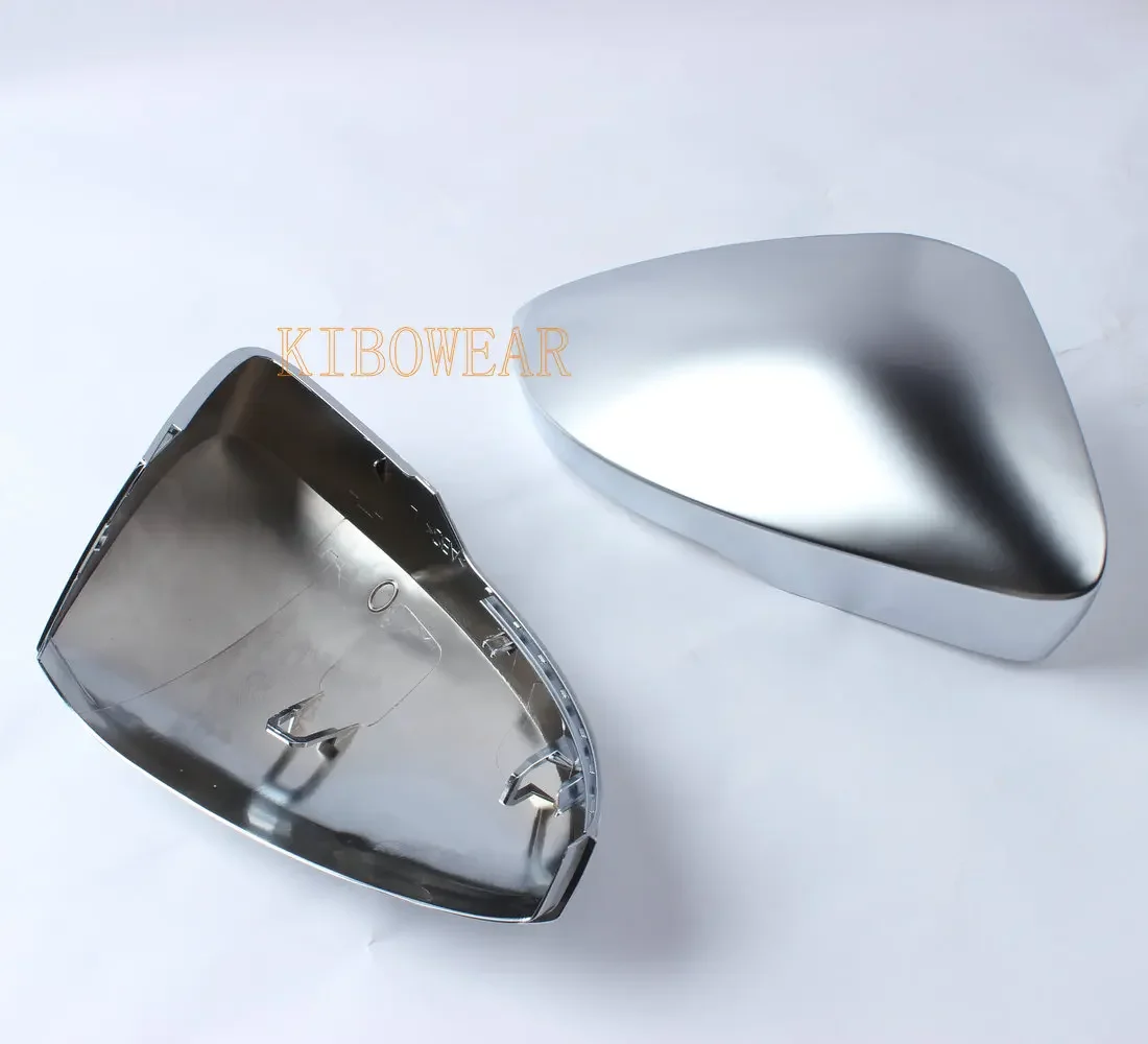 Silver Matte Chrome Side Mirror Caps for Skoda Octavia Mk3 A7 5E for VW T-ROC 2014 2019 T-Cross Nivus 2020 2021 Cover Satin Wing