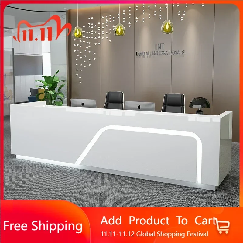 

Minimalist Podium Reception Desk Beauty Office Luxury Restaurant Reception Desk Lectern Aesthetic Mostrador Postmodern Furniture