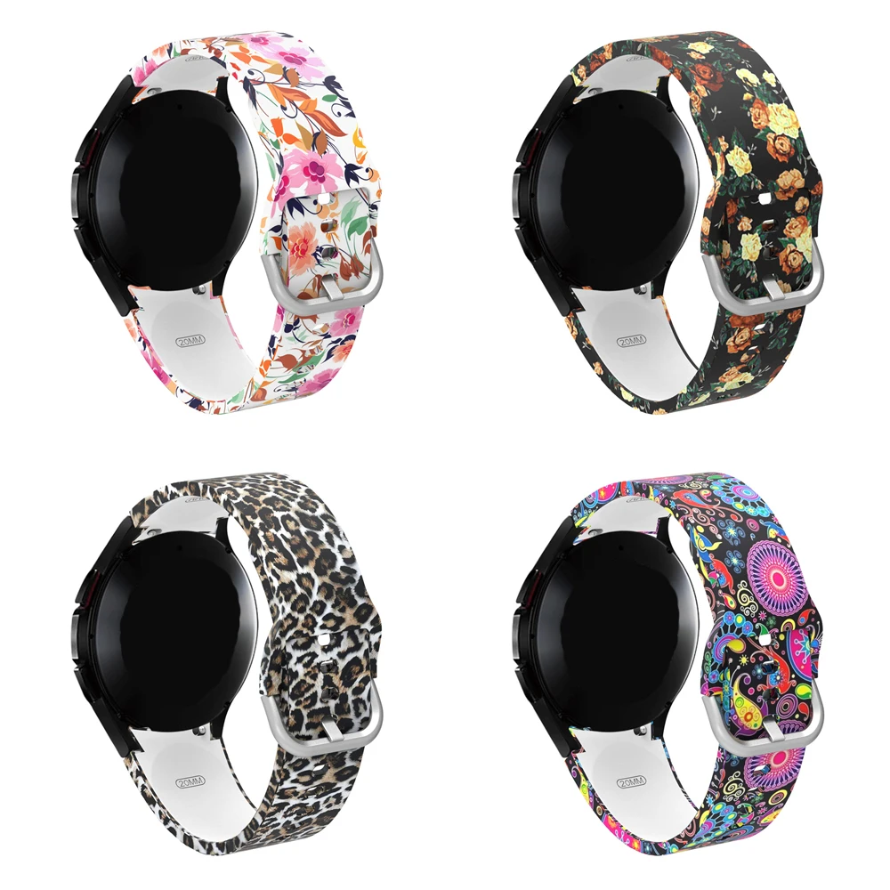 No Gap Bands Silicone Strap For Samsung Galaxy Watch 4/5/6 44mm 40mm 6 4 Classic 46mm 5 Pro 45mm Wristband Galaxy Watch 6 Band