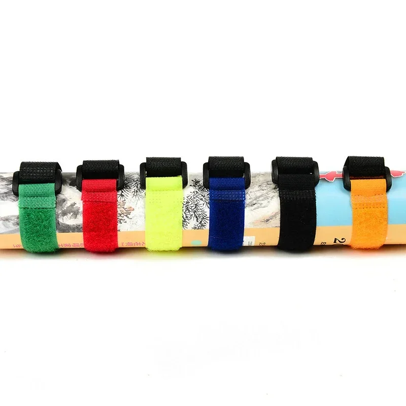 5pcs/lot Bicycle Handlebar Strap Holder Cycling Flashlight Tie Rope Bandages Universal Nylon Sticky Tie Fixed Items Bike Strap image 5