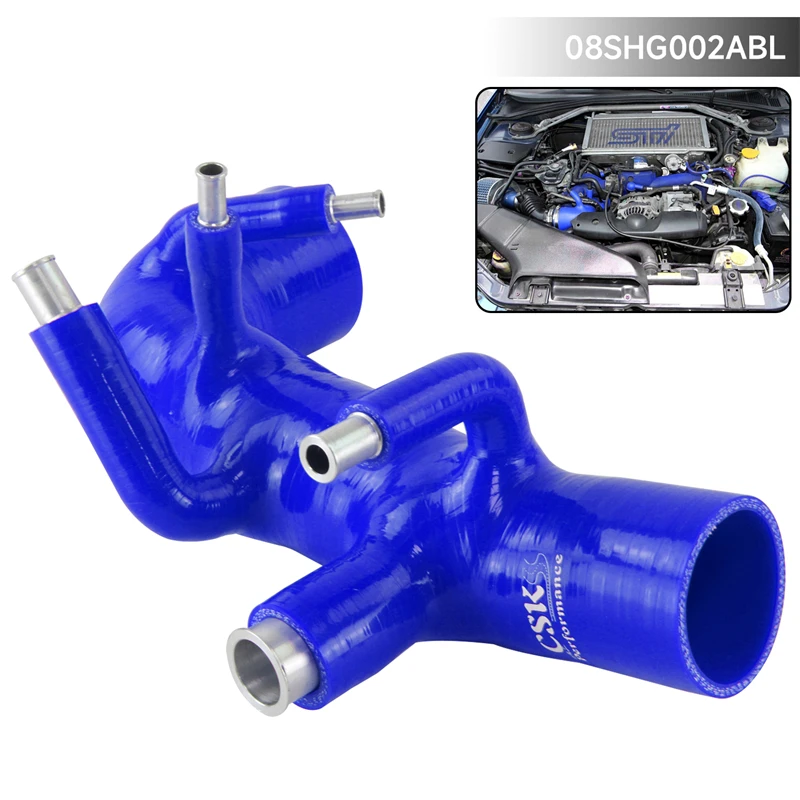 

For Subaru Impreza GDB EJ20 STI WRX MK 7-8 Silicone Turbo Intake Pipe Hose Black/Blue/Red