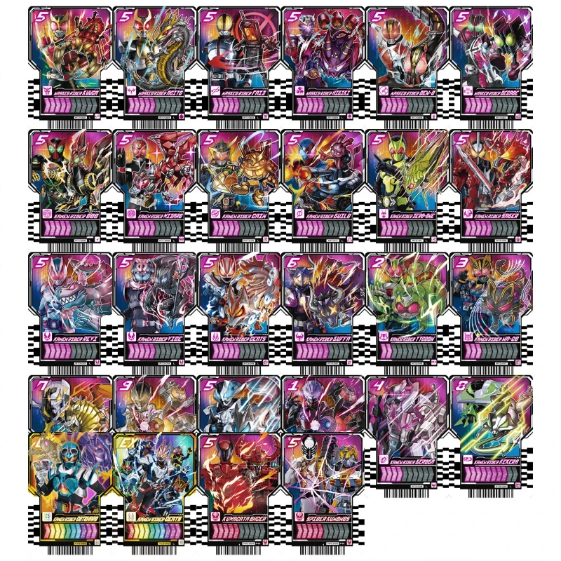仮面ライダーゴッハーカスタム PVC カードセットドライバーマルチデザインコレクションプラスチックカード漫画アニメ子供のおもちゃギフト