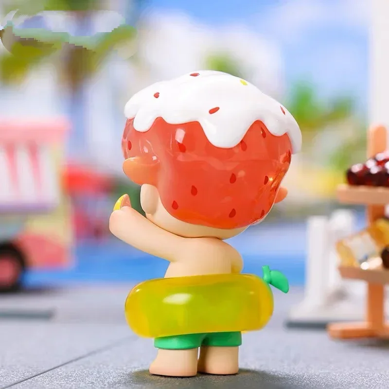 

DIMOO Anime Mango Grapefruit Limited Elevator Action Figure Ornament Building Blocks Bear Toy Action Toy Figures Garage