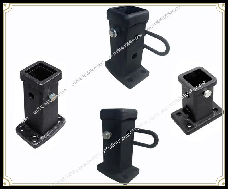 Trailer Arm Quick Connection Square Mouth Surface Black Spray Car Tailstock Multifunctional Trailer Connection Sleeve