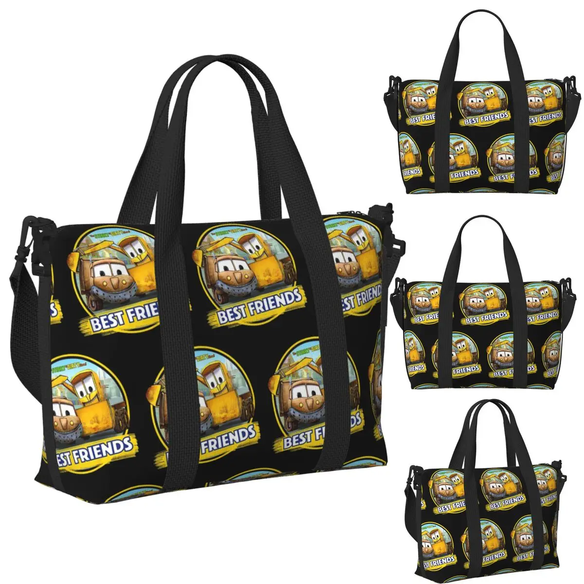 

Stinky And Dirty Show Best Friends Пляжная дорожная сумка Большая вместительная сумка для спортзала Йога Женская дорожная сумка для покупок