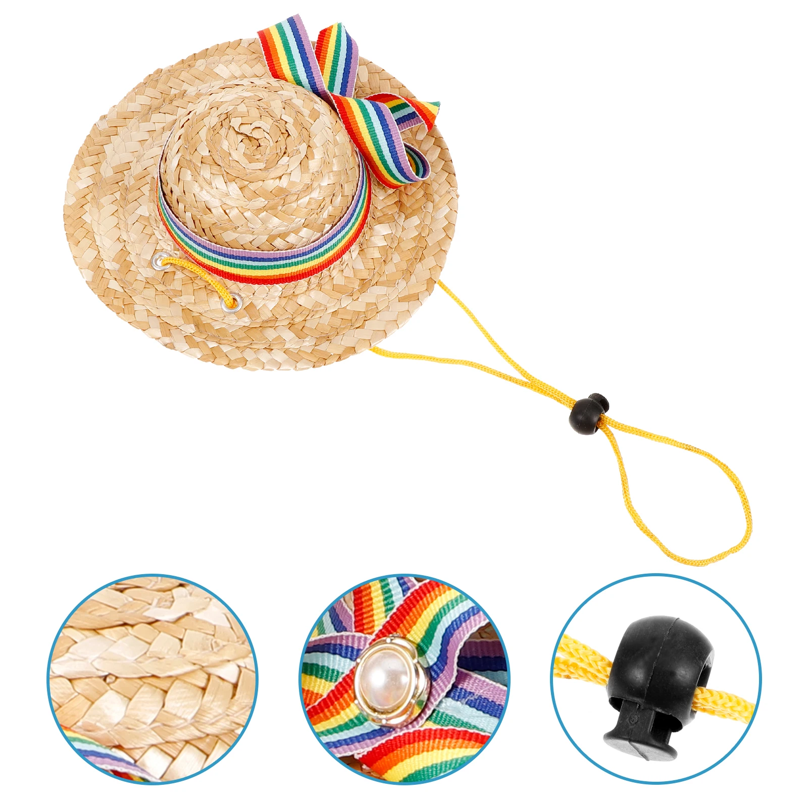 

Sunhat Pet Costume Festive Hats Kitten Accessory Puppy Bucket Outfit Decoration Dog