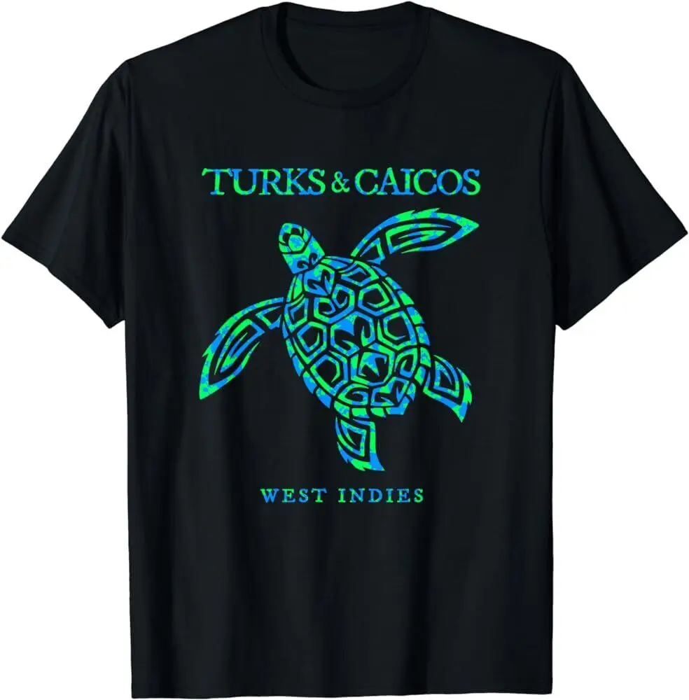 Turks and Caicos Islands Sea Turtle Boys Girls Souvenir T Shirt