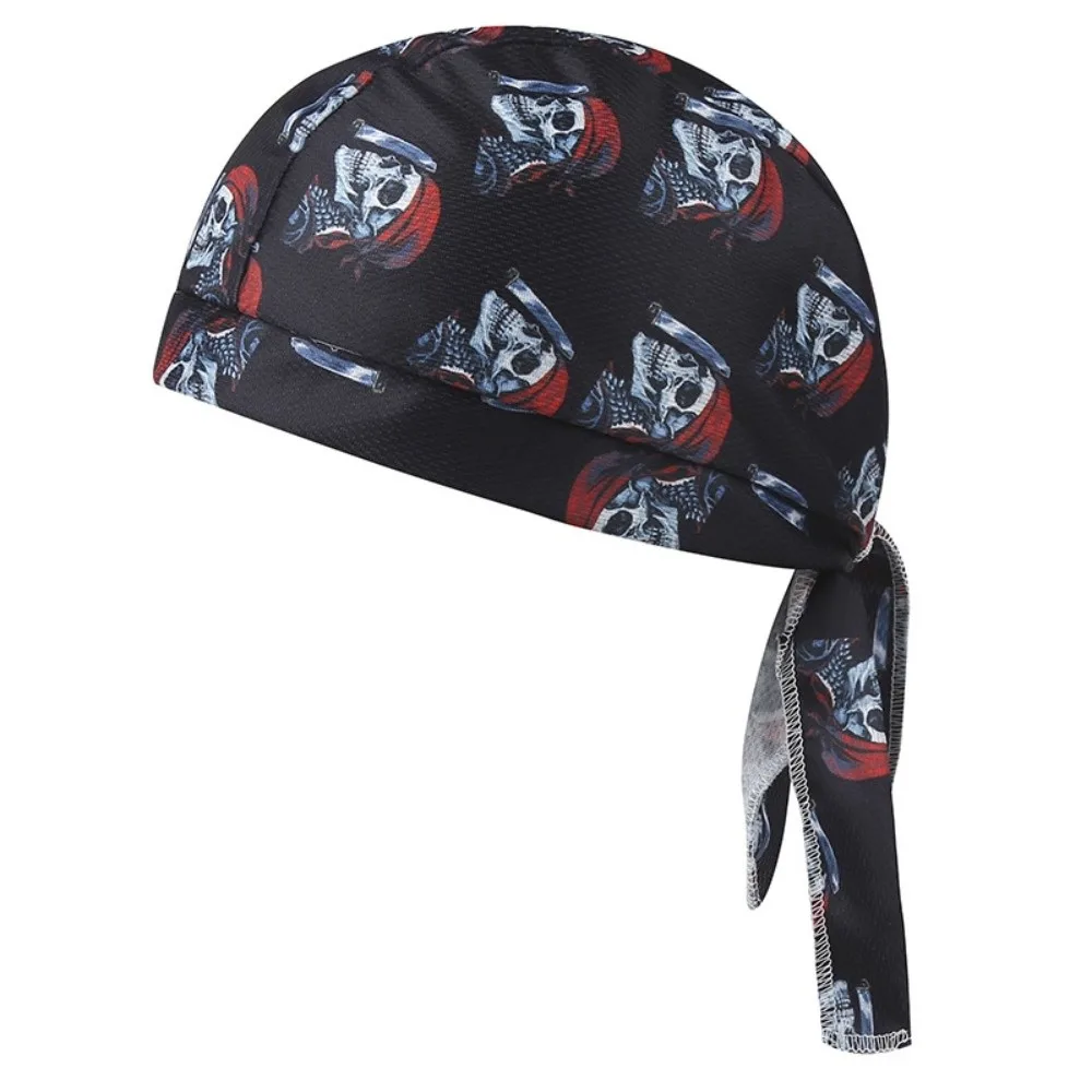 New Paisley Print Hijab Caps Breathable Quick Dry Bandana Headscarf Elastic UV Protection Chemo Cap Unisex