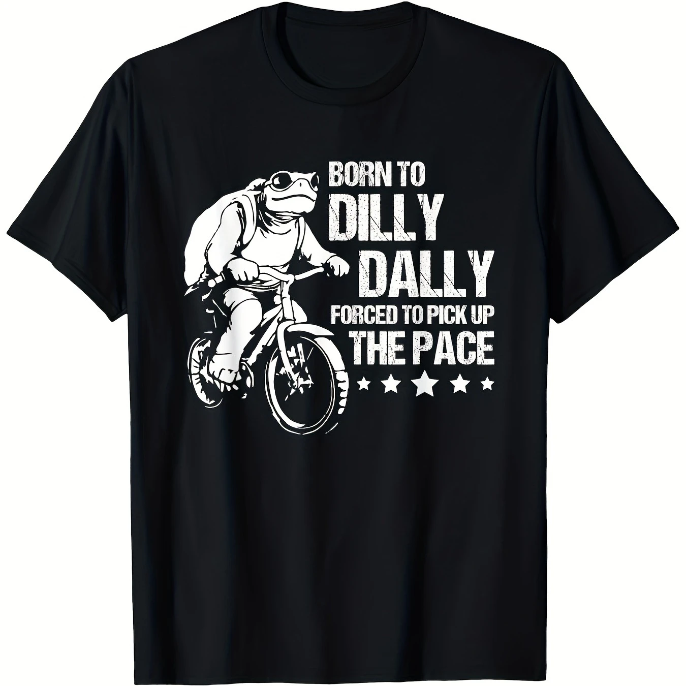 

"Born to Dilly Daily" Slogan Motorcycle Graphic T-Shirt 100% Cotton O-Neck Short Sleeve Summer Casual Mens T-shirt Streetwear