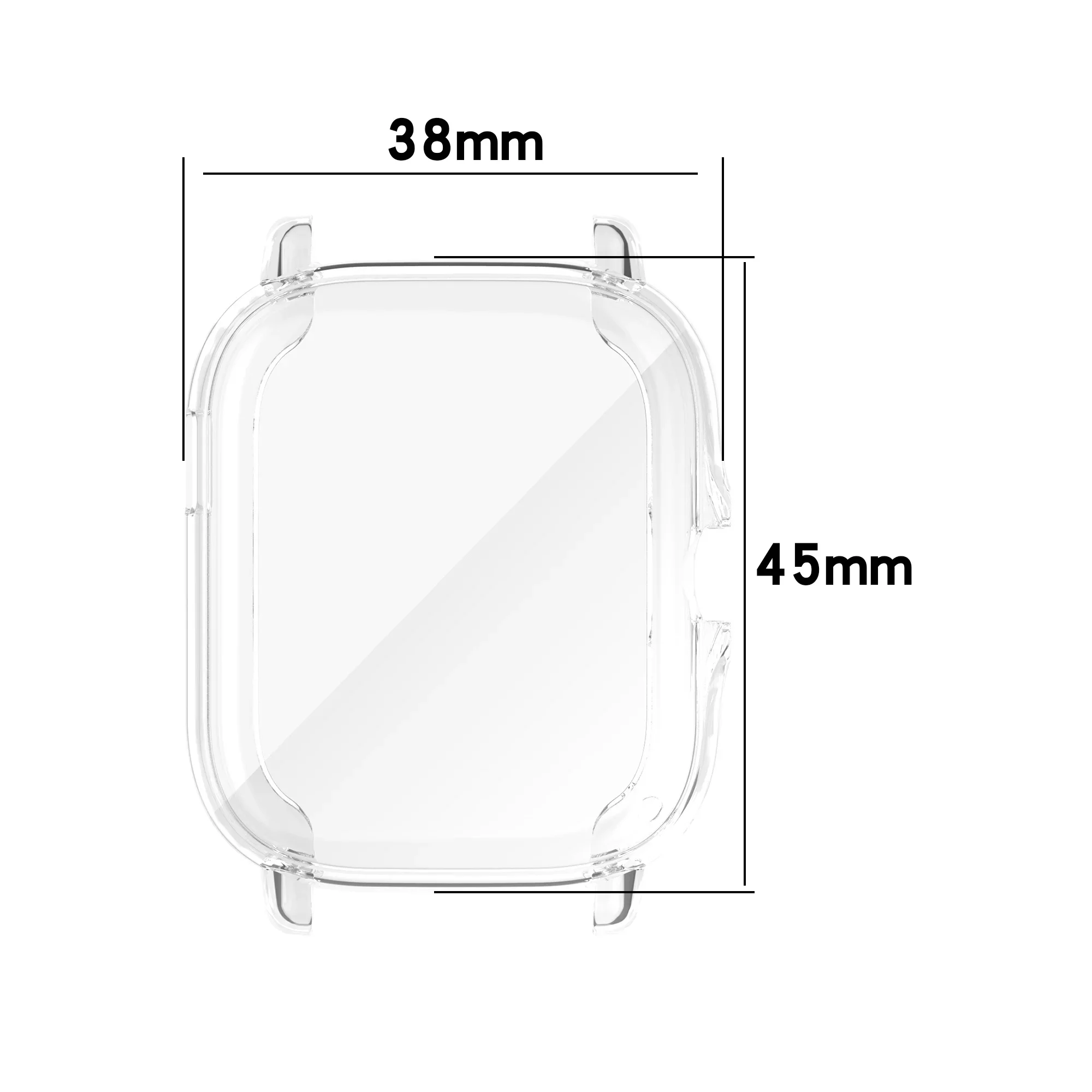 For Amazfit GTS 2 TPU Watch Case Cover Smart watch Protective Frame Shell Replacement Shockproof Transparent Case