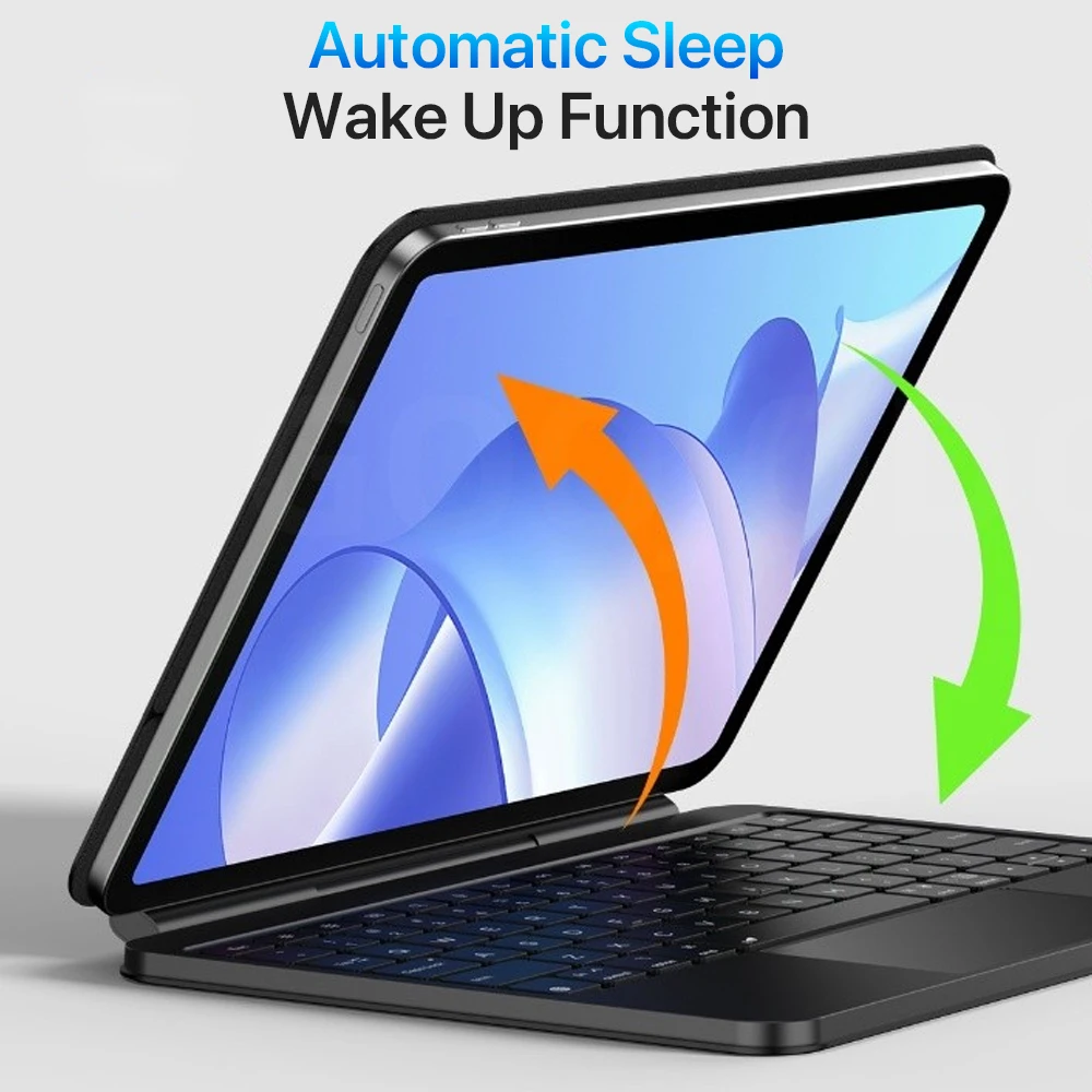 Clavier magique sans fil Bluetooth, pour iPad 11e 2025 Air A16 12.9 Por 6e 5e 4e 3e 10.9 Air 4 5, étui intelligent coréen
