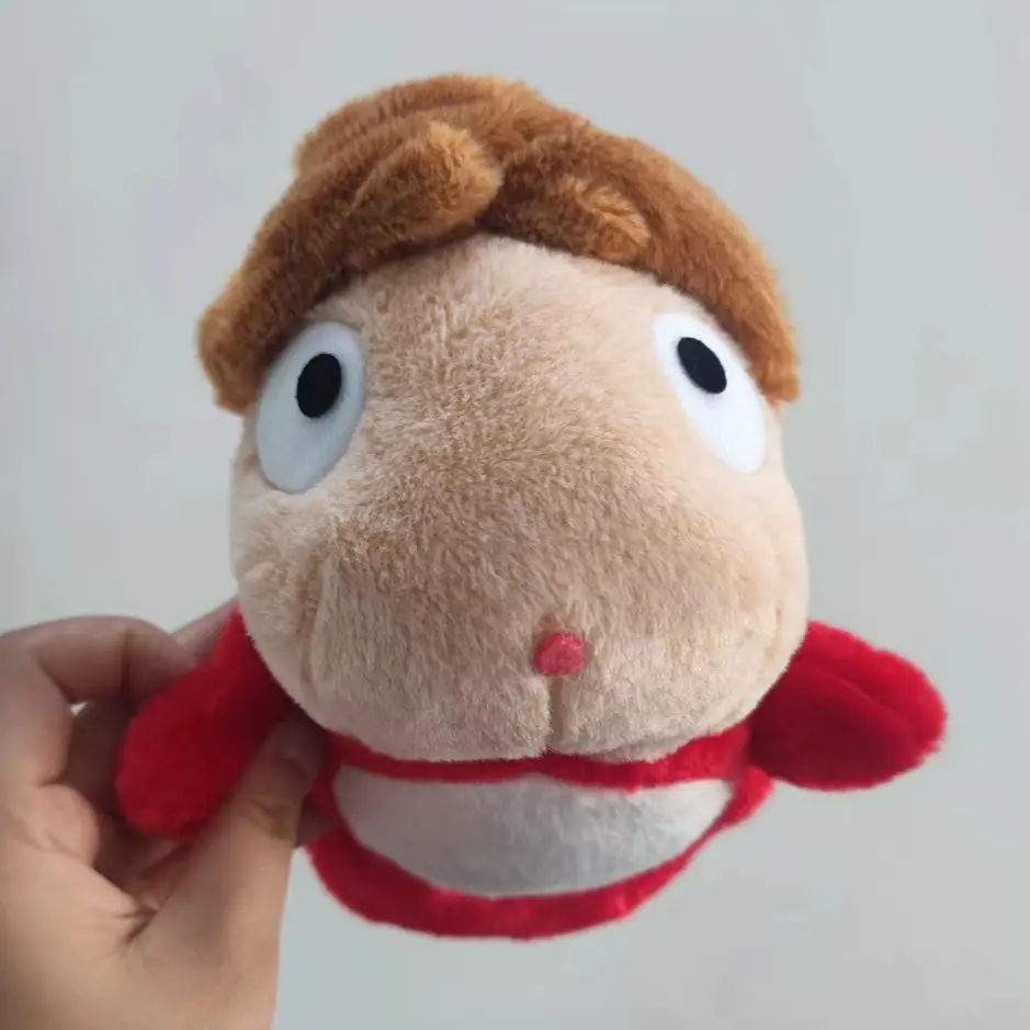 Cute Red Haired Goldfish Plush Doll Anime Character Ponyo Fun Cartoon Keychain Jewelry Fan Gift