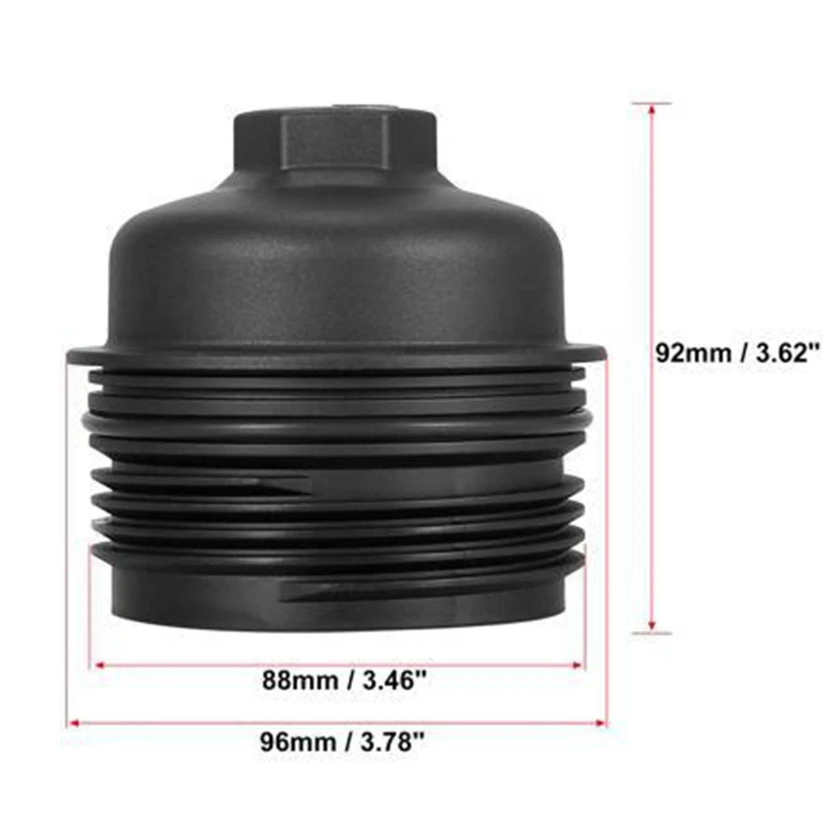 Oil Filter Housing Cover 057115433A Oil Filter Cover for-Touareg 3.0 TDI 2007-2018 for-Audi A4 A5 A6 2.7TDI 3.0TDI