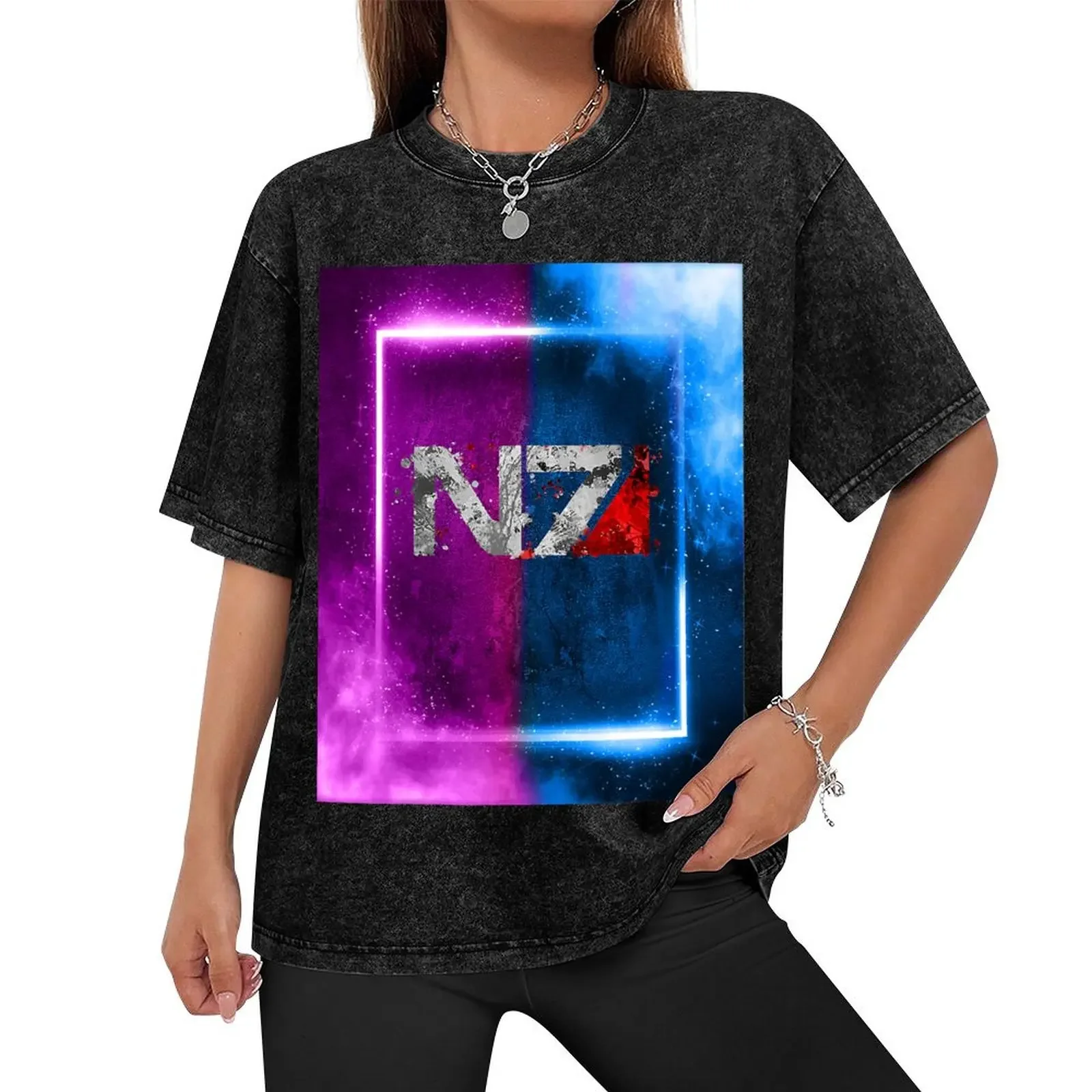 Mass Women Effect-N7 For Men Women T-Shirt vintage anime shirt summer clothes Aesthetic clothing outfits for men