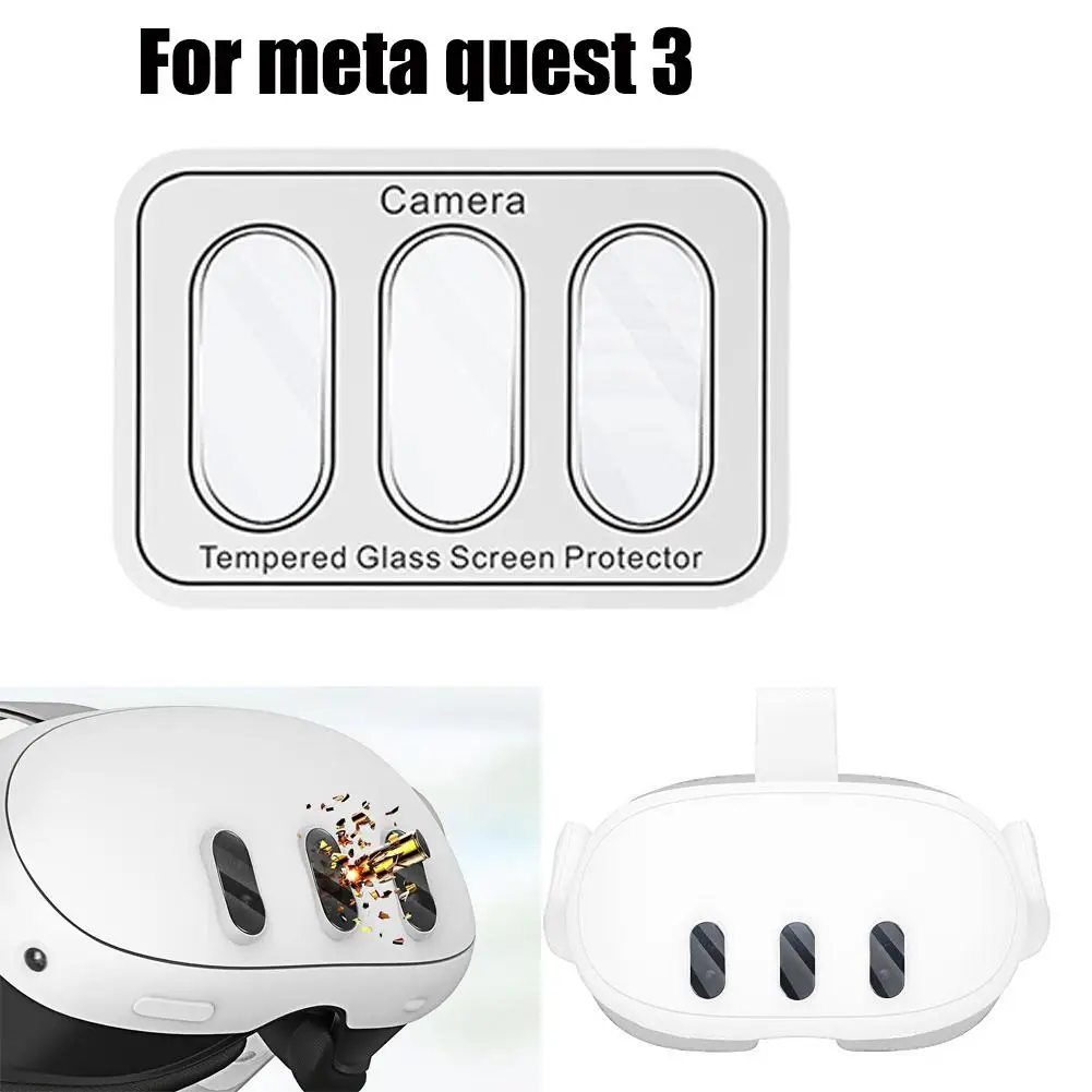 For Meta Quest3 Head Unit Host Tempered Film HD Translucent Oleophobic Tempered Glass Protective Film