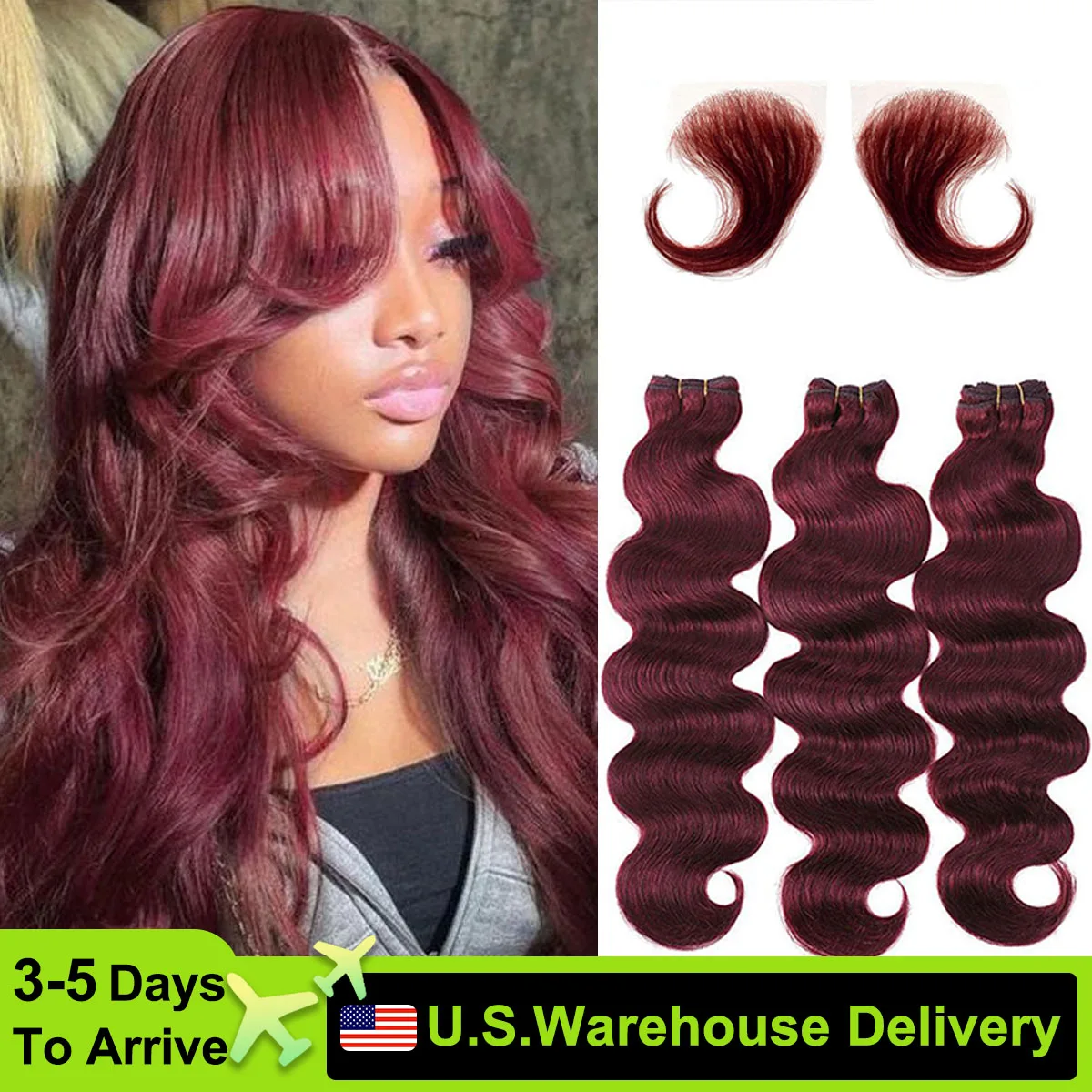 99j Burgundy Lace Front Wigs Human Hair Glueless Wine Red Colored Body Wave Wigs Pre Plucked 180Density 13x4 HD Transparent Wigs