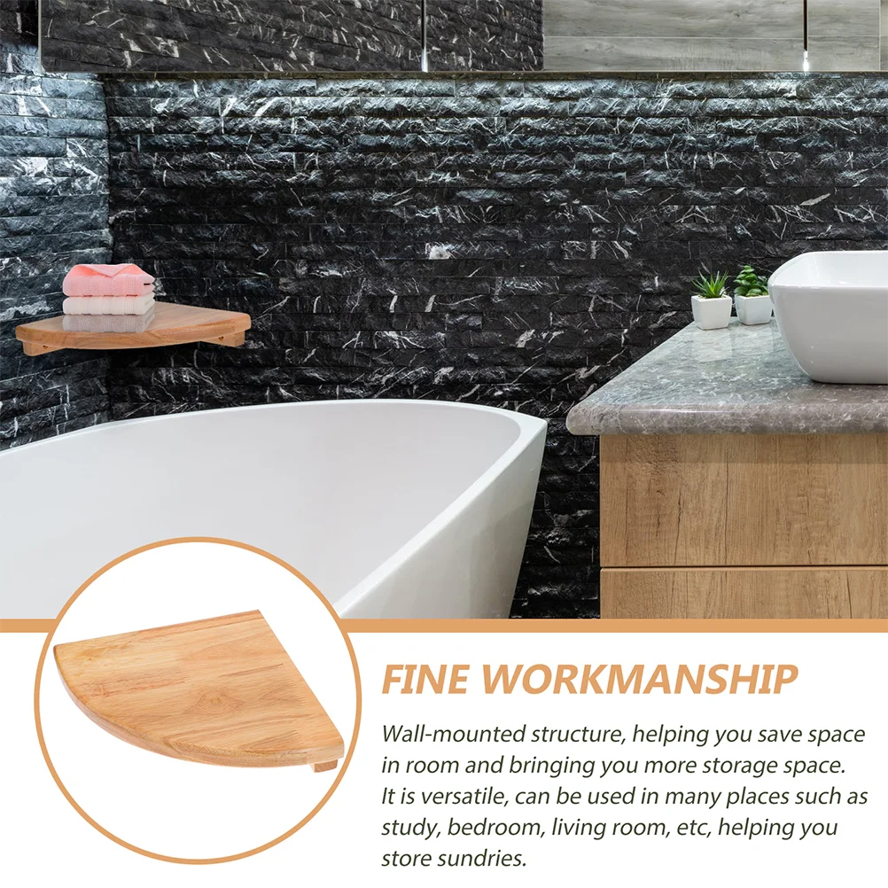 Decor Scaffali portaoggetti sospesi Mensola angolare Supporto per doccia galleggiante Scaffale da bagno cachi a parete