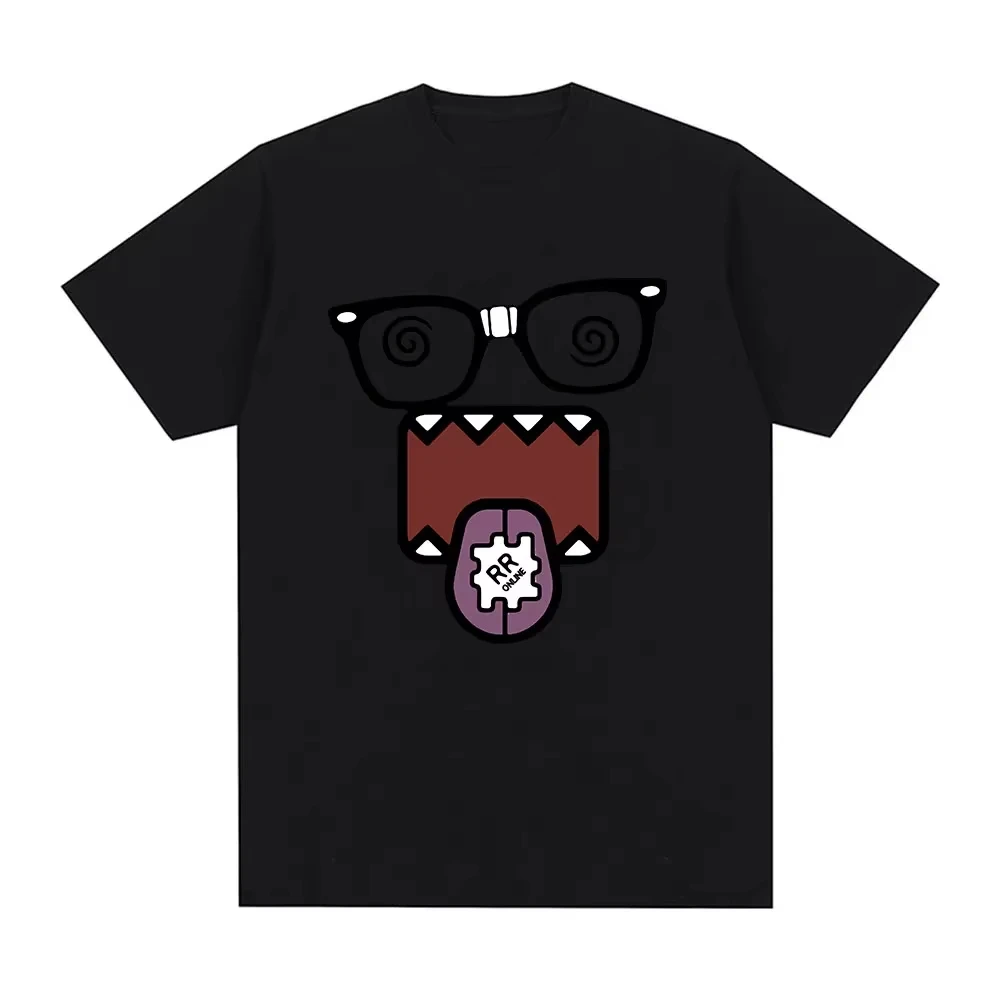 Fashion Kawaii Men T Shirt Pattern Y2K Cotton Print Round Neck Loose T-shirt Summer Women's Street Couple Tee Clothing