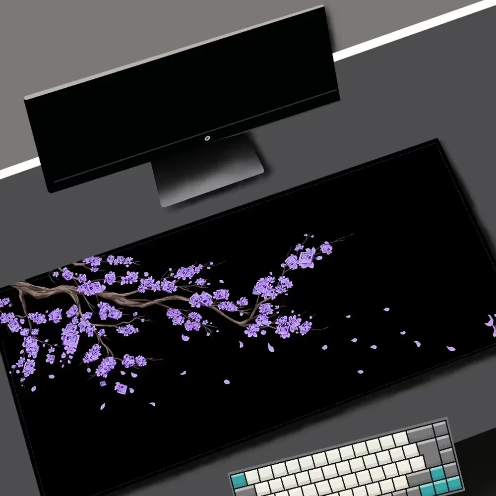 

VIKAMA Falling Branches Sakura XXL Gaming Mouse Pad Non Slip Rubber Large Desk Mat Gamer Home Office Desktop Decor