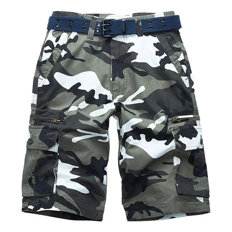 

Casual Beach Camouflage Cotton Men's Shorts Outdoor Cargo Shorts Streetwear Men Summer Mens Fashion Shorts