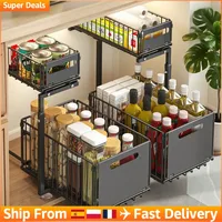 Organizador extraíble de 2 niveles de gran capacidad