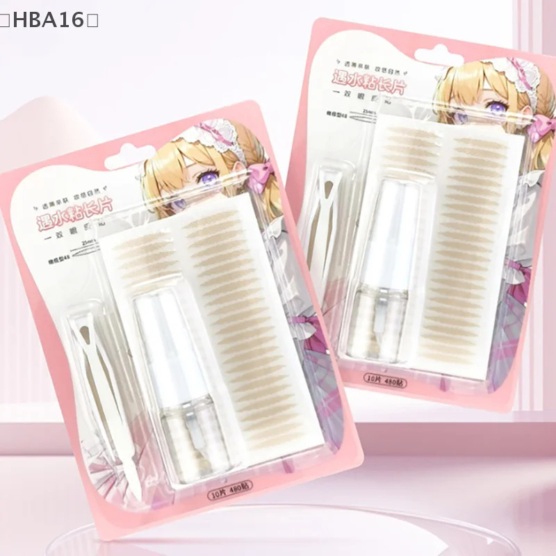 สติกเกอร์ติดเปลือกตาแบบใส ยกกระชับเปลือกตา แถบติดตาสองชั้น เทปกาวติดเปลือกตา อุปกรณ์ติดเปลือกตา