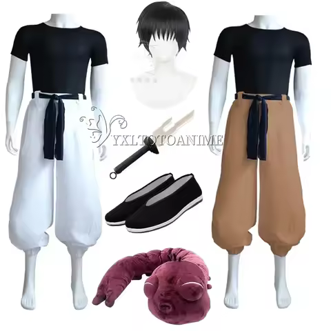 Fushiguro Toji Jujutsu Kaisen Toji Fushiguro Cosplay Costume Stretchy prop Outfit Adult Unisex Halloween Uniform shoes