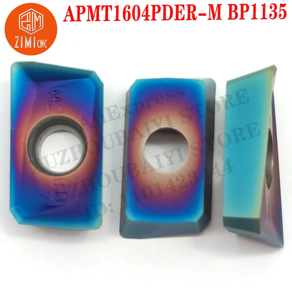 APMT1604PDER-M BP1135 APMT 1604 Carbide Milling Inserts cutting Turning Tools CNC Cutter Lathe Blad 10pcs metal lathe mechanical