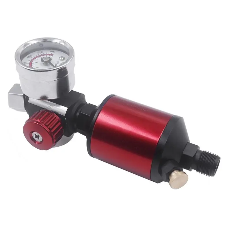 ABUI-2X Air Regulator With Air Filter Spray Air Regulator Gauge Air Spray In-Line Water Trap Filter Tools