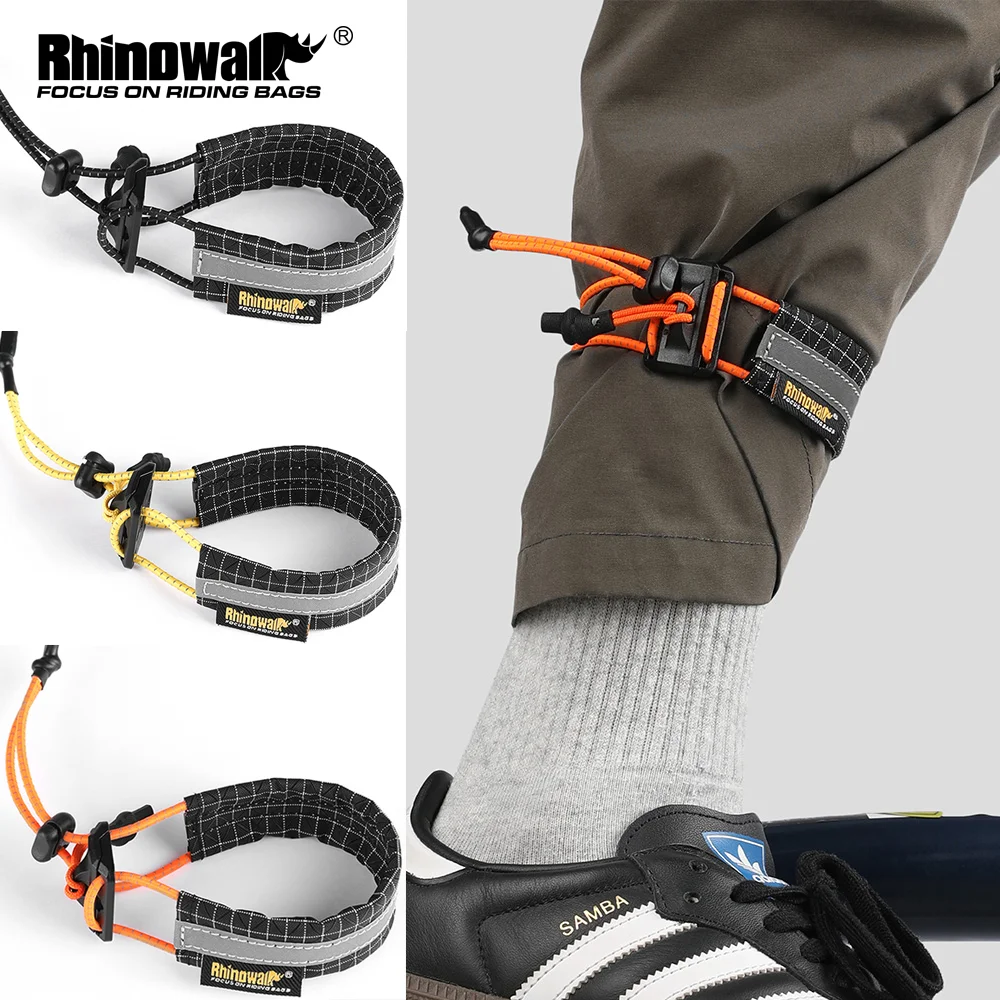 

Rhinowalk Bike Pants Strap Bicycle Cycling Pants Cuff Band Reflective Wrist Ankle Bands for Outdoor Sports Trouser Leg Straps