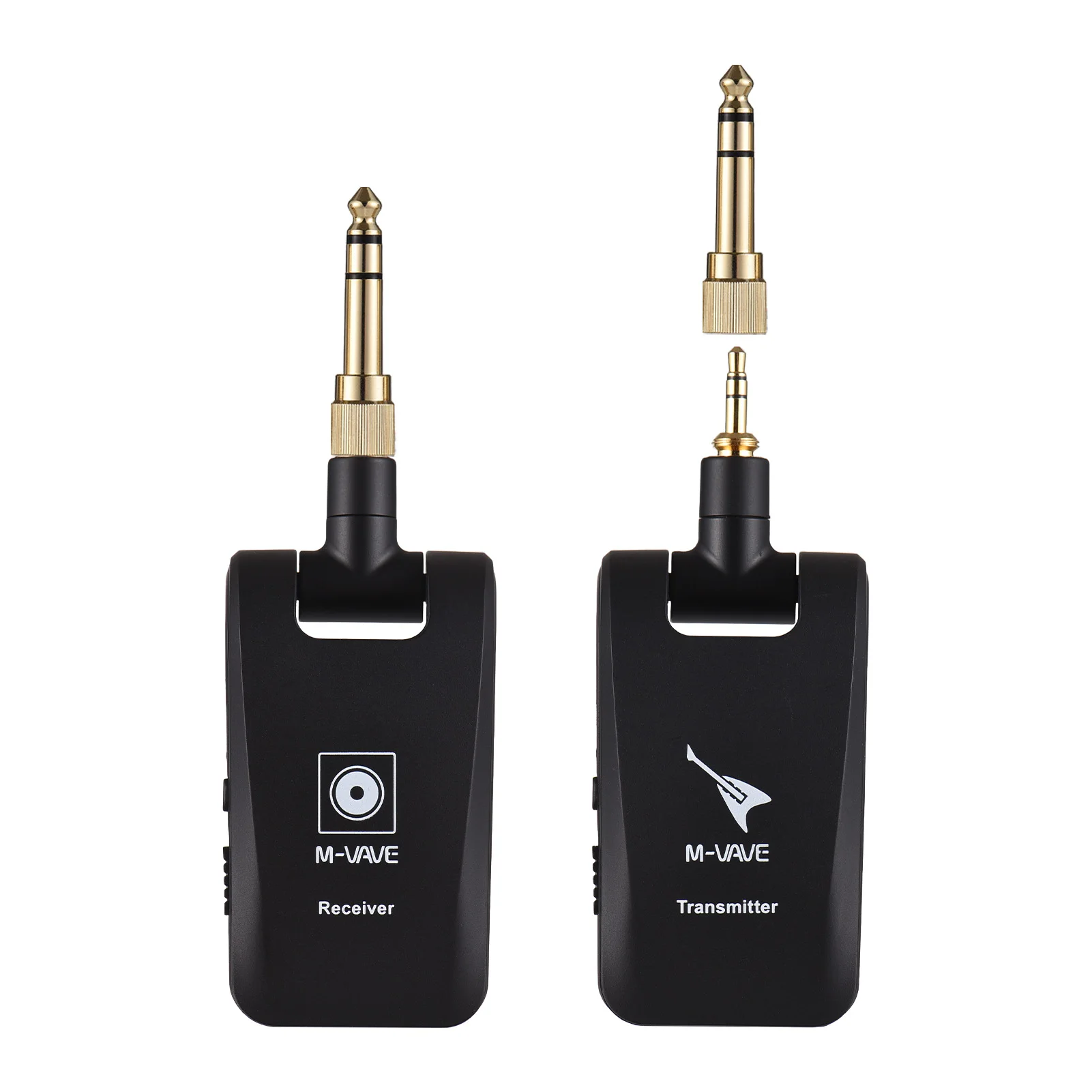

M-VAVE Wireless Guitar System Rechargeable 2.4G Single/Dual Channels Guitar Transmitter Receiver Set for Electric Guitar Bass