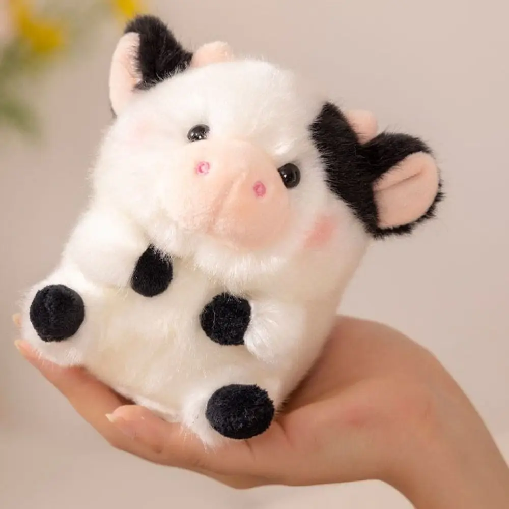 Porte-Clés en Peluche de 13cm, Pendentif Hamster, Lapin, Beurre, Écoléphant, Cochon, Vache, Sceau