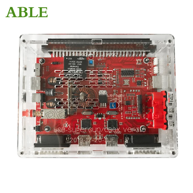 Supergun JAMMA CBOX dönüştürücü anakart SNK DB15 & USB Gamepad için 3.0 MD2 RGBS YCRCB AV çıkışı PCB Arcade için Jamma oyun kurulu