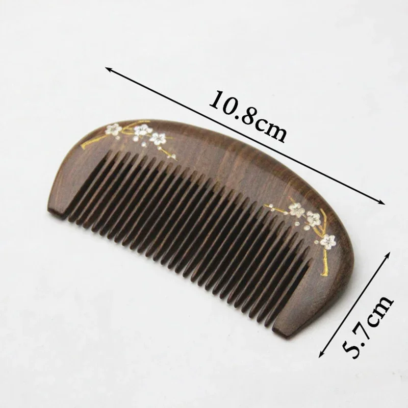 New Portable Wooden Hair Comb Anti-static Head Massage Combs Pocket Styling Comb for Women Hair Brush Hair Styling Accessories