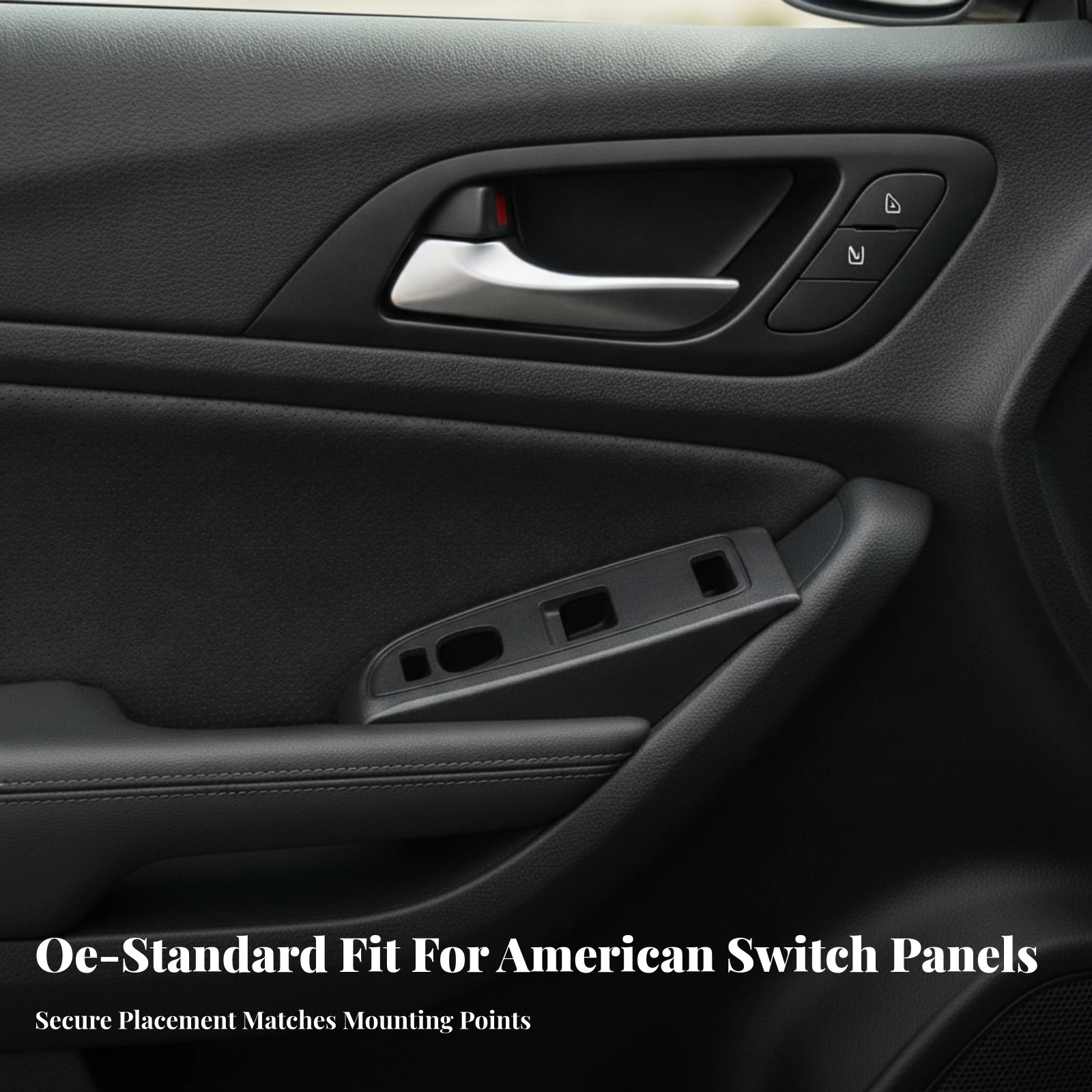 Window Switch Panel Easy to Install Front Left Driver Side Window Switch Panel Long-Lasting Plastic for DIY Mechanics