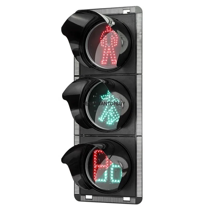 China Popular Products 100-240VAC 12/24VDC LED Traffic Light Countdown Timer Led PC Material Traffic Signal Light