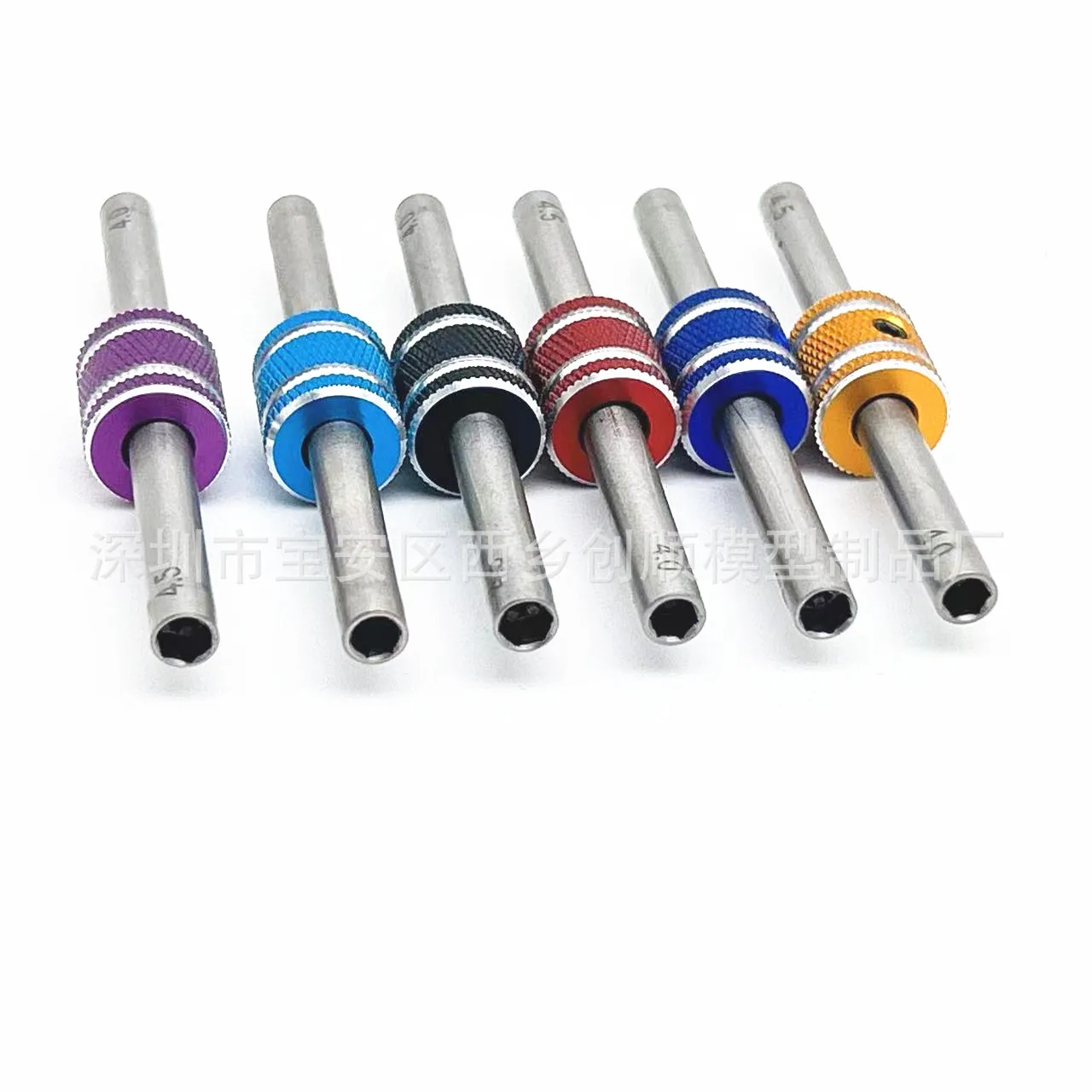 10Pcs Homemade Tamiya 4WD Accessories 4mm/4.5mm Double Head Nut Sleeve Hexagon Anti-Loose Nut Wrench Spot