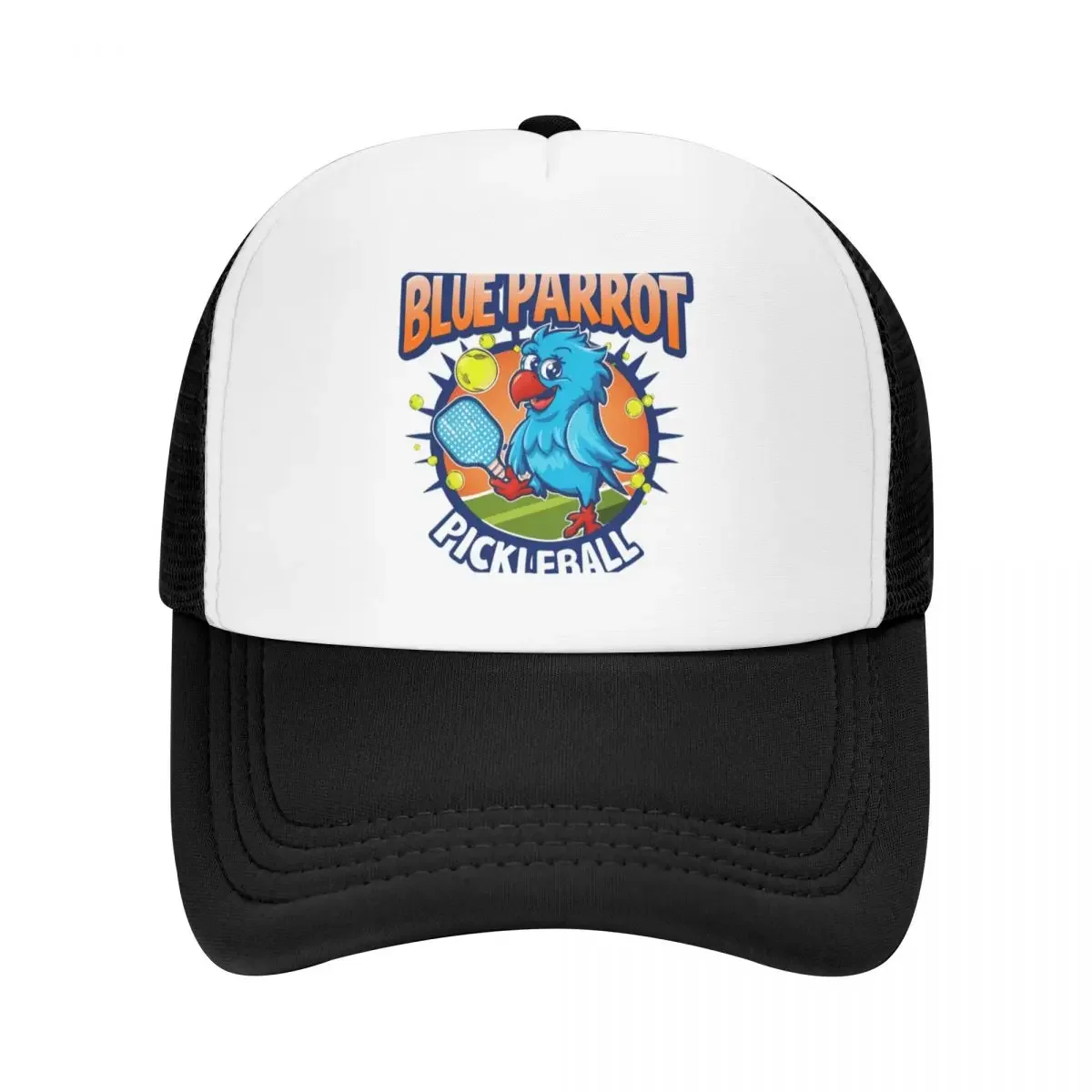 Sporty Blue Parrot Pickleball Enthusiast Baseball Cap custom Hat Beach Outing Women's Hats Men's